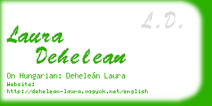 laura dehelean business card